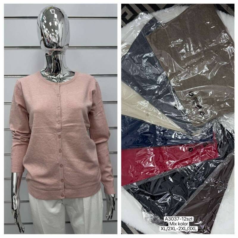 Narzutka damska Roz XL/2XL-2XL/3XL, Mix Kolor Paczka 12 szt